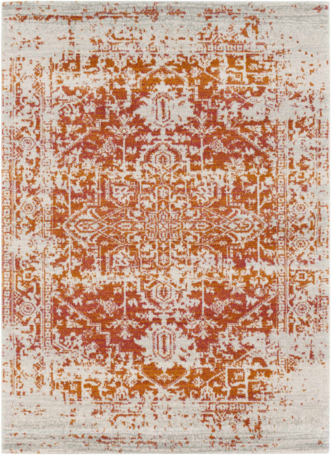 Fairmount Rust And Beige Traditional Style Area Rug