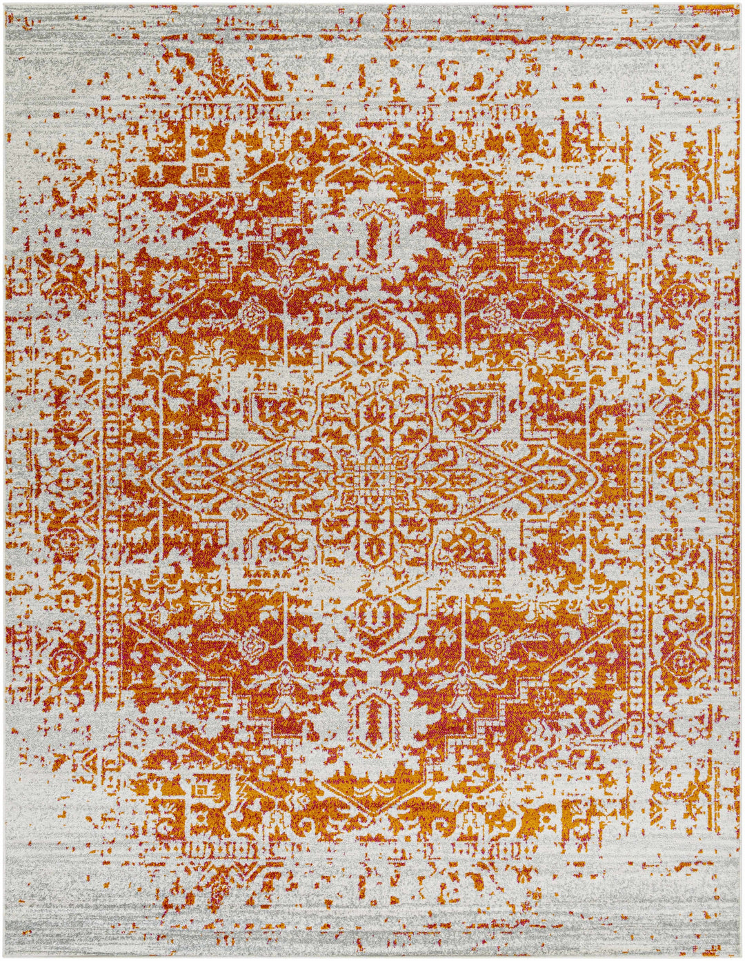 Fairmount Rust And Beige Traditional Style Area Rug
