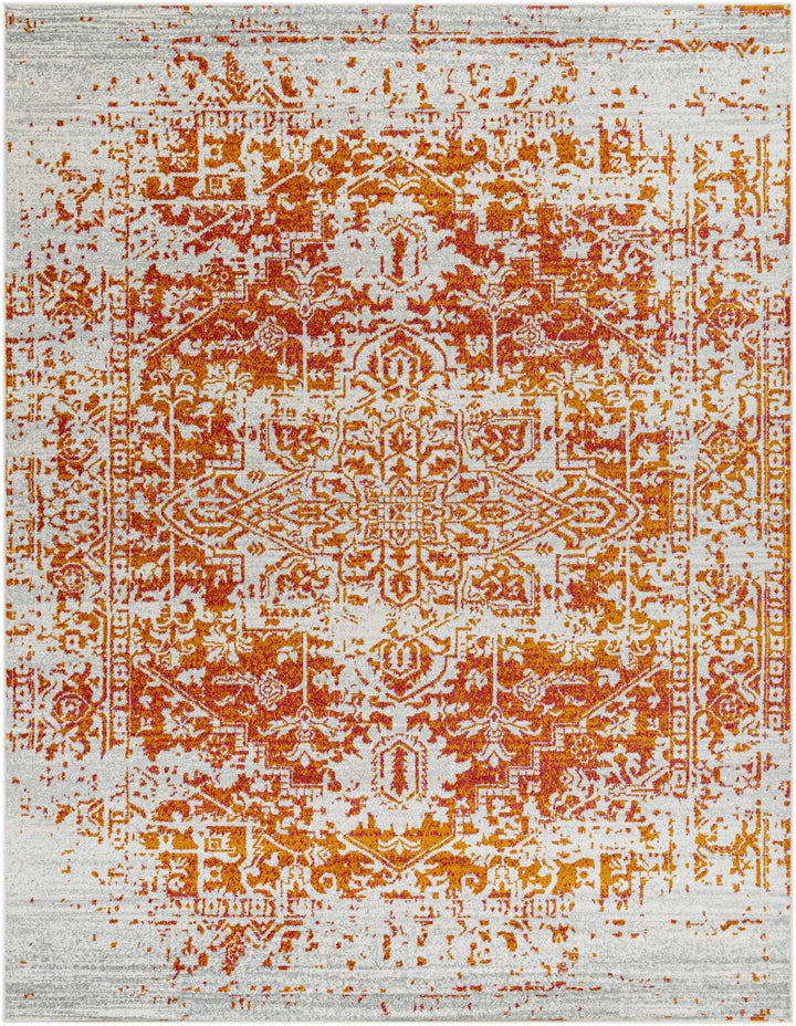 Fairmount Rust And Beige Traditional Style Area Rug