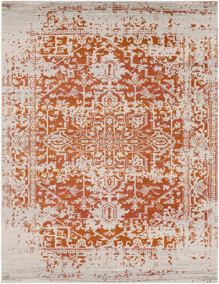 Fairmount Rust And Beige Traditional Style Area Rug