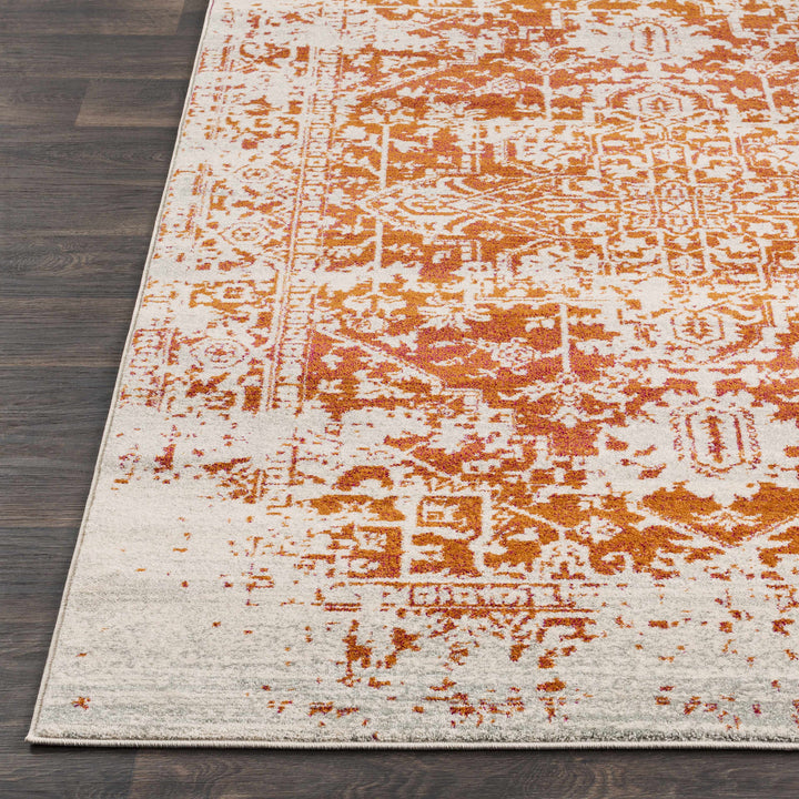 Fairmount Rust And Beige Traditional Style Area Rug