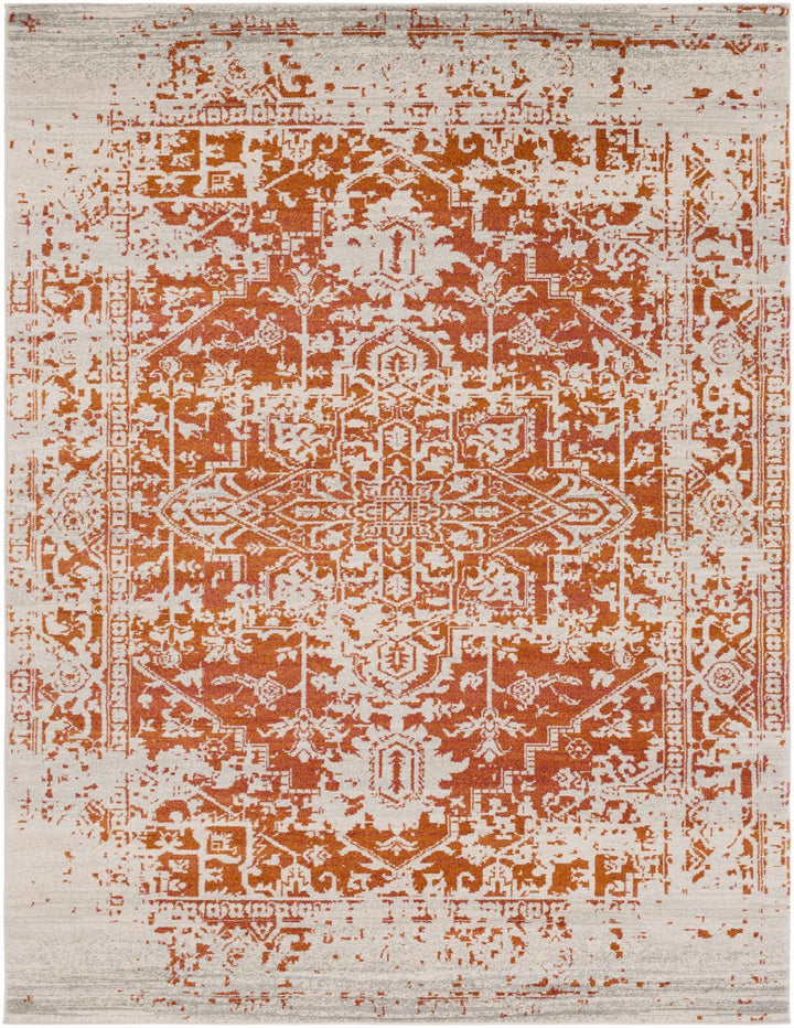 Fairmount Rust And Beige Traditional Style Area Rug - The Rug Decor