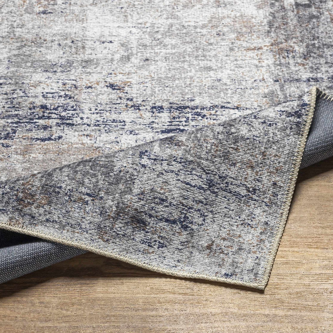 Fairplains Modern Abstract Design Blue Washable Area Rug - The Rug Decor