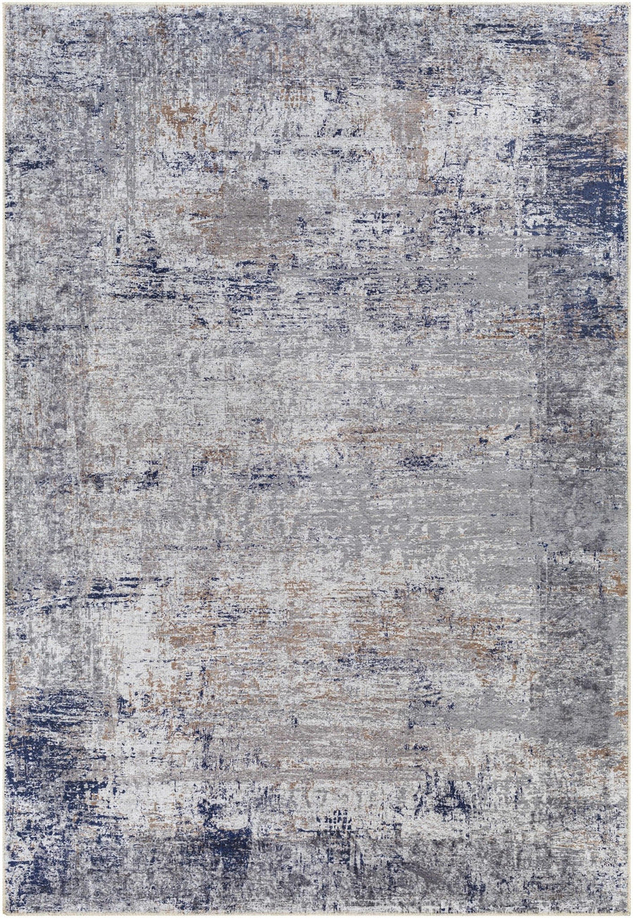 Fairplains Modern Abstract Design Blue Washable Area Rug - The Rug Decor