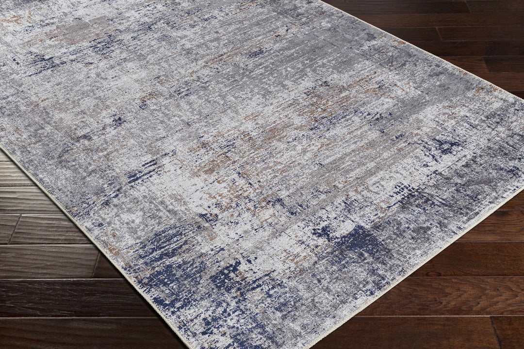 Fairplains Modern Abstract Design Blue Washable Area Rug - The Rug Decor