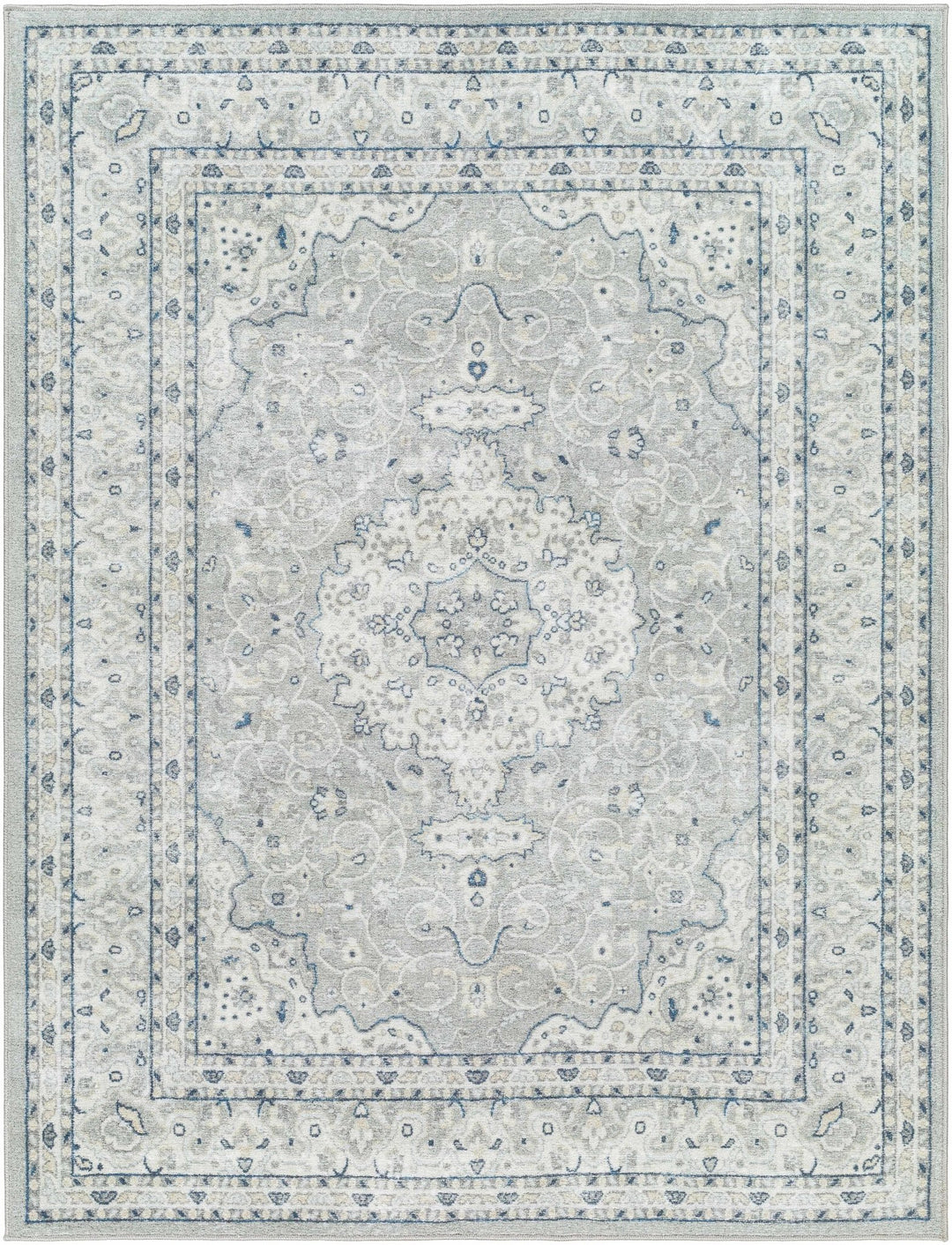 Farai Gray Traditional Medallion Design Rug - The Rug Decor