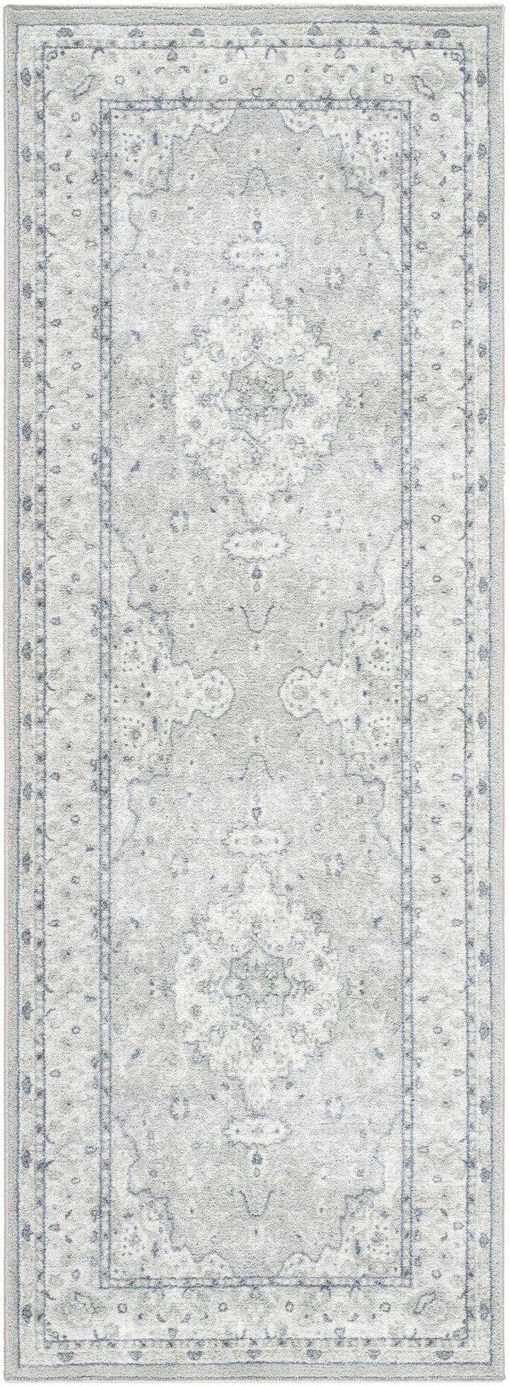 Farai Gray Traditional Medallion Design Rug - The Rug Decor