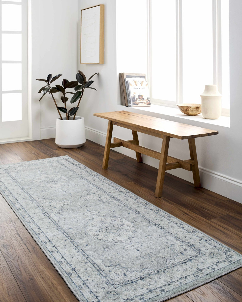 Farai Gray Traditional Medallion Design Rug - The Rug Decor