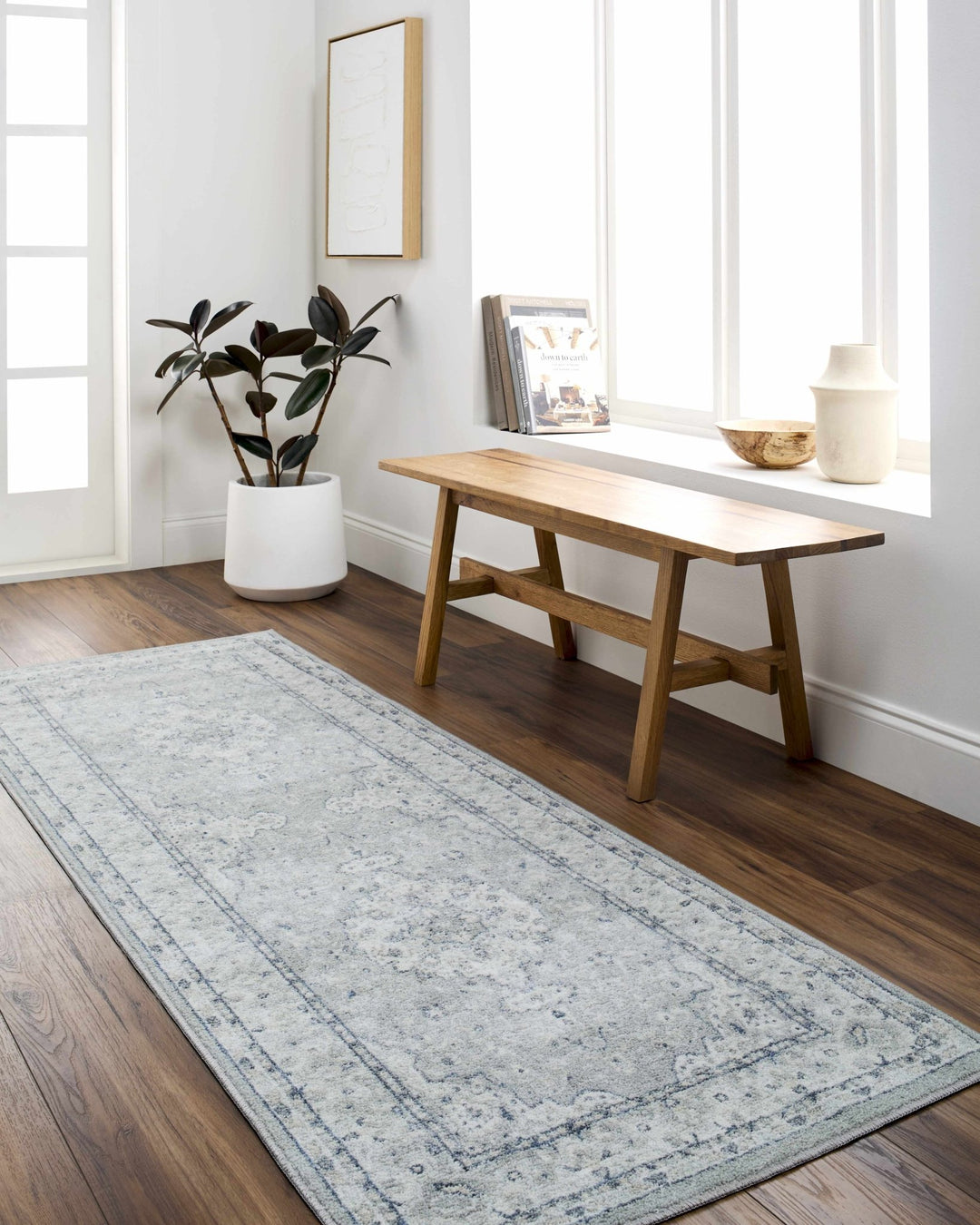 Farai Gray Traditional Medallion Design Rug - The Rug Decor