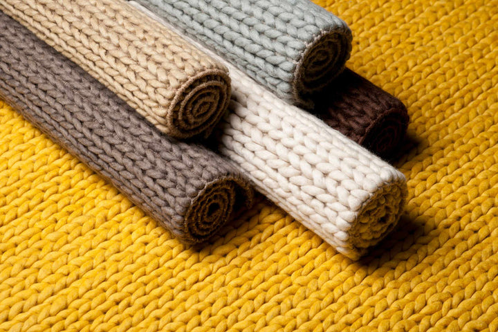 Torrington Green Modern Style Hand Woven Wool Area Rug