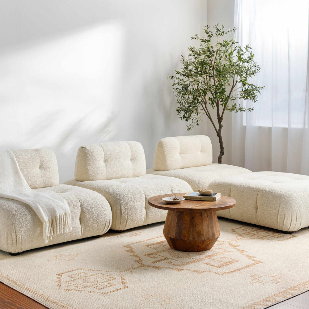 Fatin Transitional Ivory And Beige Area Rug - The Rug Decor
