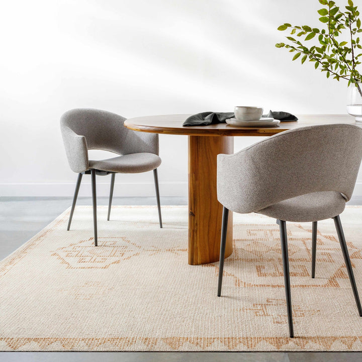 Fatin Transitional Ivory And Beige Area Rug - The Rug Decor