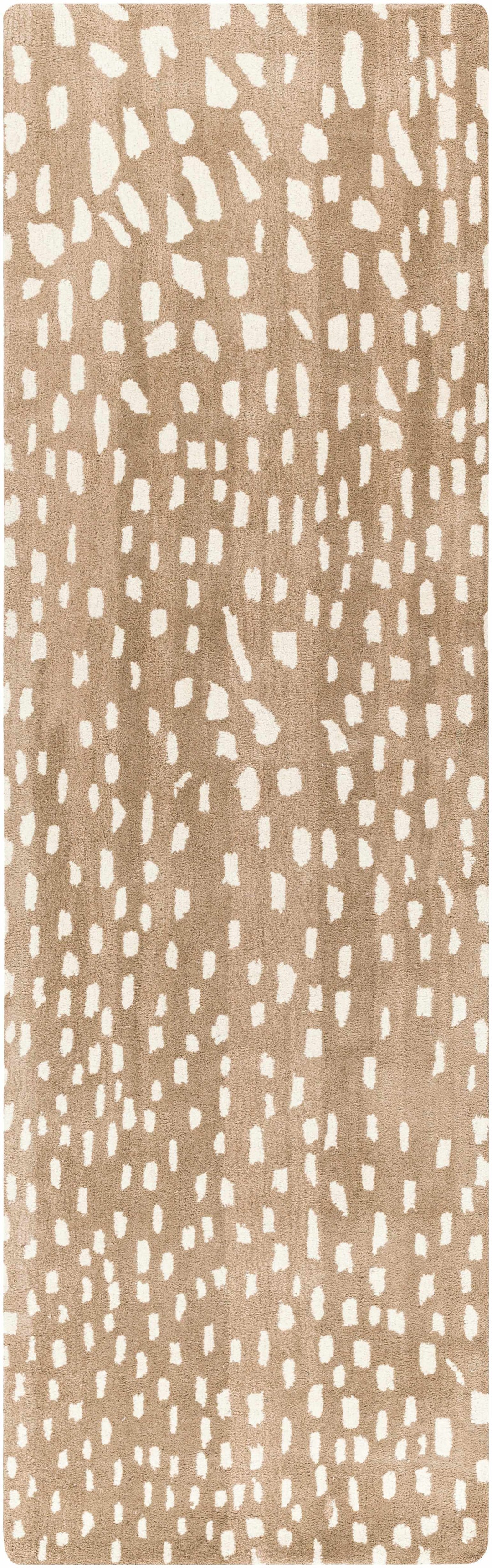 Faulconbridge Brown And Ivory Modern Style Hand Tufted Area Rug