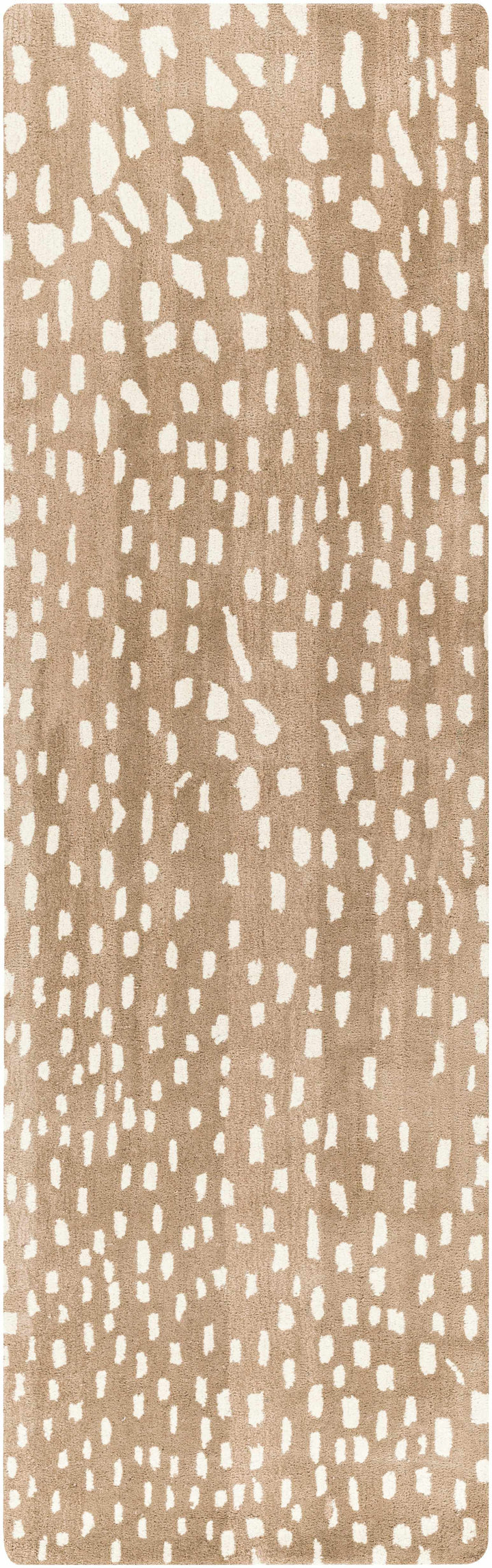 Faulconbridge Brown And Ivory Modern Style Hand Tufted Area Rug
