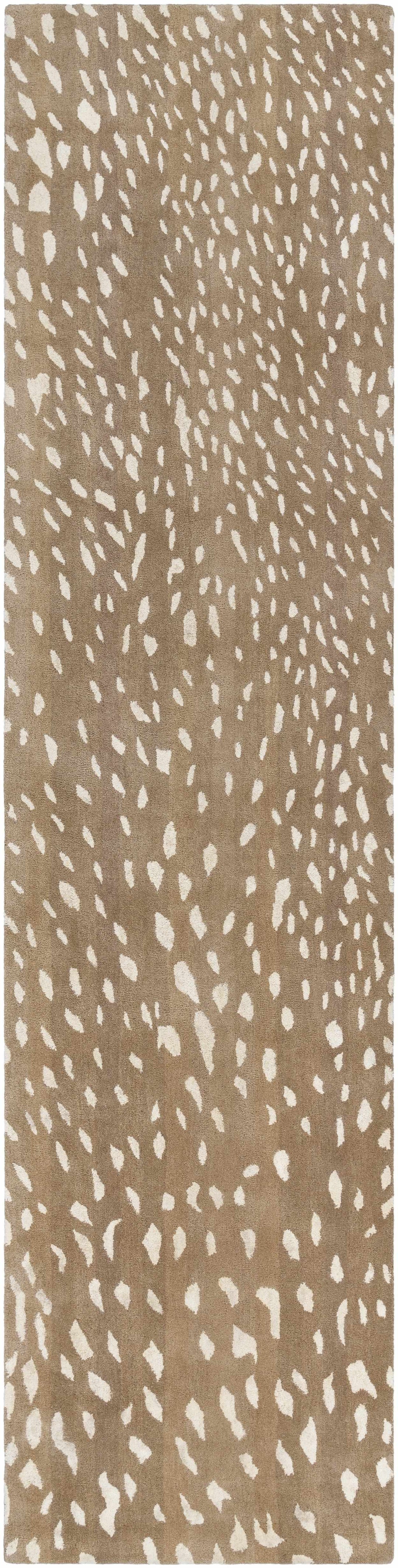 Faulconbridge Brown And Ivory Modern Style Hand Tufted Area Rug