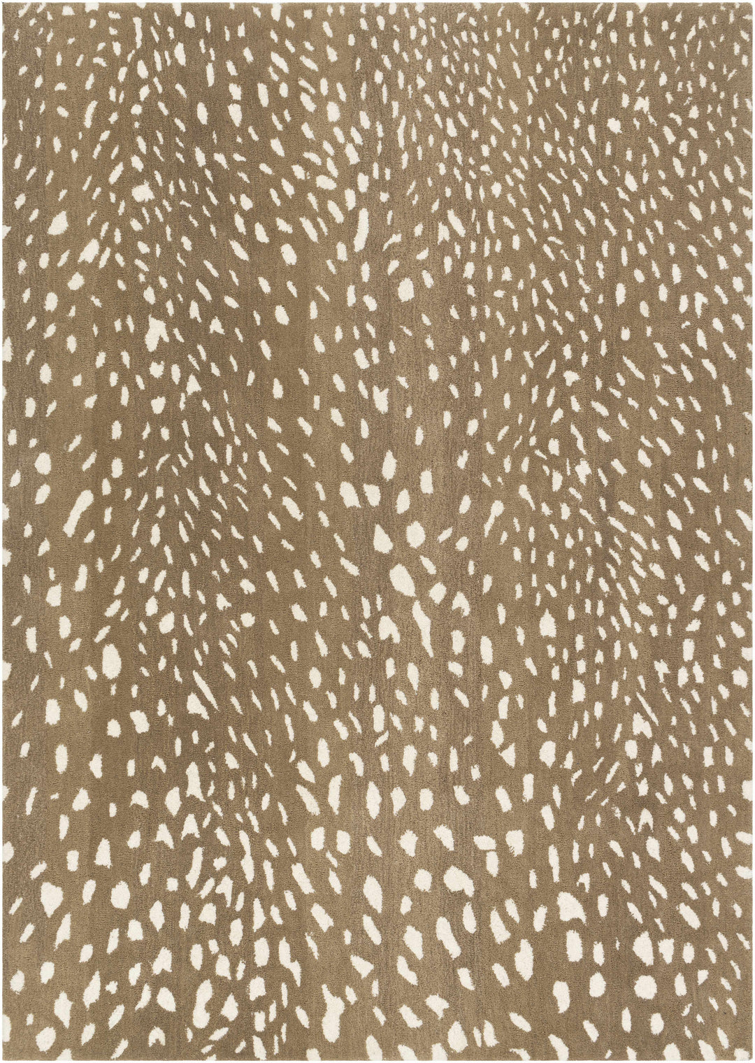 Faulconbridge Brown And Ivory Modern Style Hand Tufted Area Rug