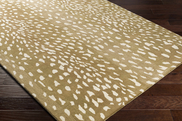 Faulconbridge Brown And Ivory Modern Style Hand Tufted Area Rug