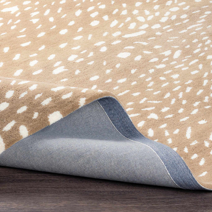 Faulconbridge Brown And Ivory Modern Style Hand Tufted Area Rug