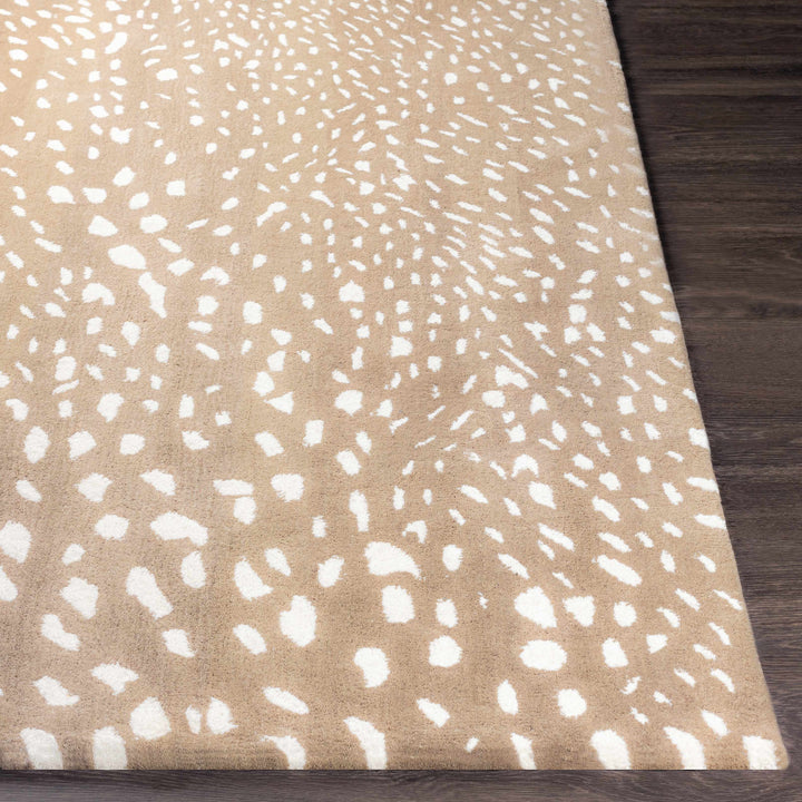 Faulconbridge Brown And Ivory Modern Style Hand Tufted Area Rug