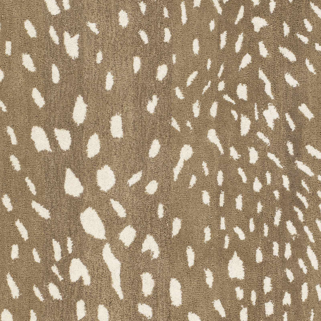 Faulconbridge Brown And Ivory Modern Style Hand Tufted Area Rug