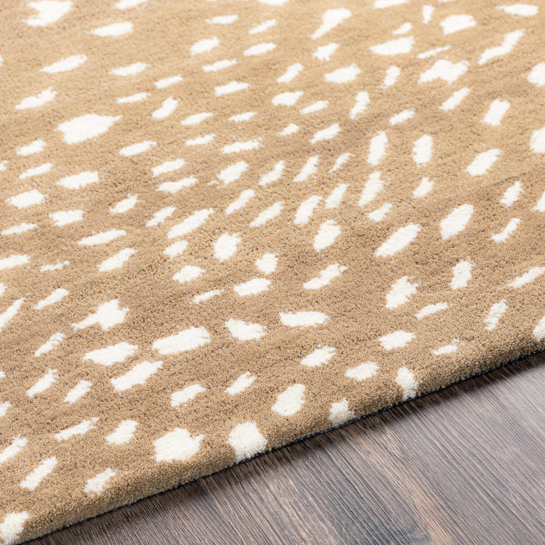 Faulconbridge Brown And Ivory Modern Style Hand Tufted Area Rug