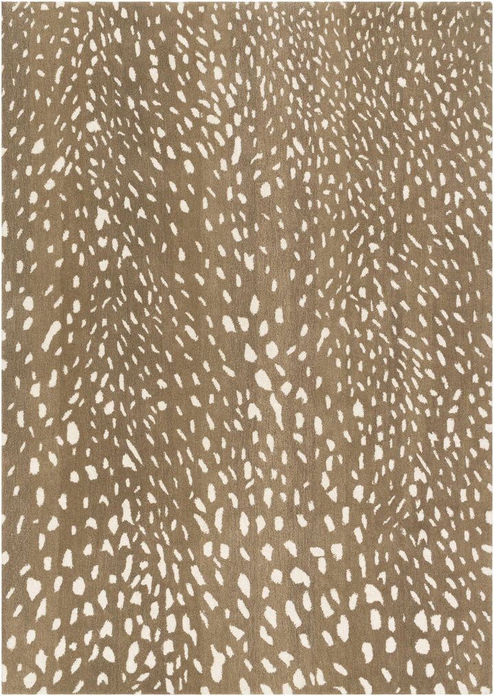 Faulconbridge Brown And Ivory Modern Style Hand Tufted Area Rug - The Rug Decor