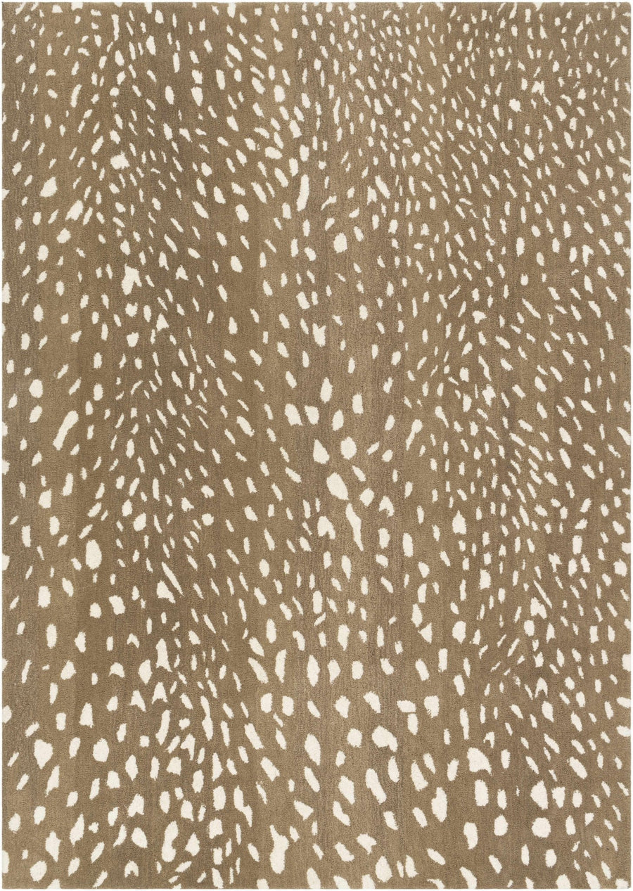 Faulconbridge Brown And Ivory Modern Style Hand Tufted Area Rug - The Rug Decor