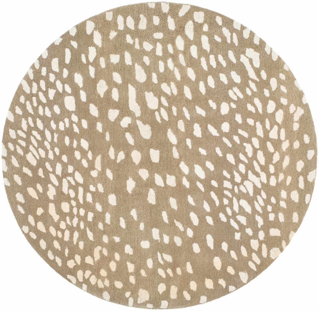 Faulconbridge Brown And Ivory Modern Style Hand Tufted Area Rug - The Rug Decor