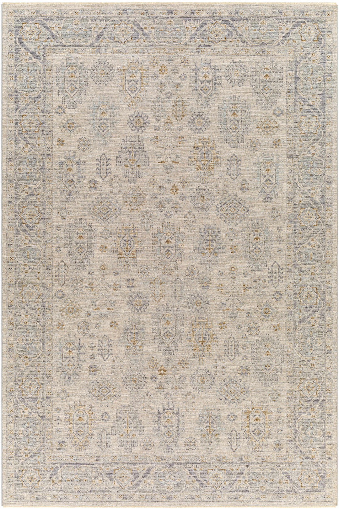 Fawn Traditional Style Beige And Gray Area Rug