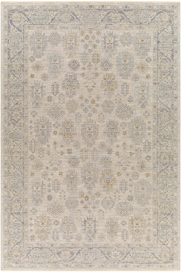 Fawn Traditional Style Beige And Gray Area Rug