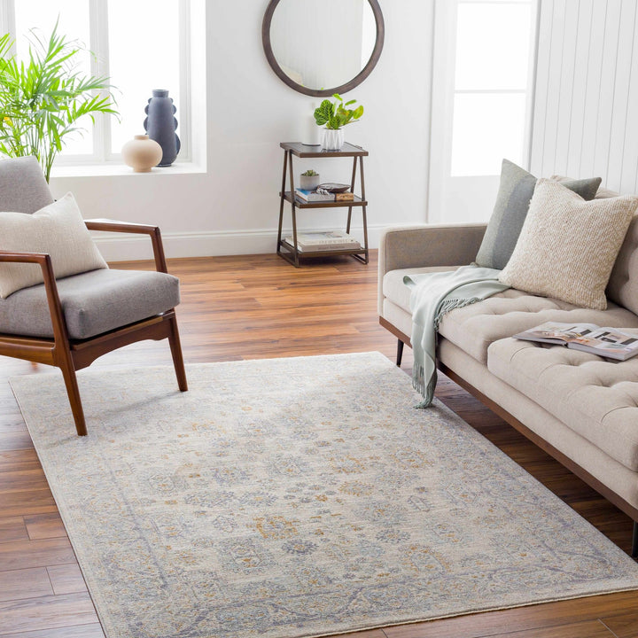 Fawn Traditional Style Beige And Gray Area Rug - The Rug Decor