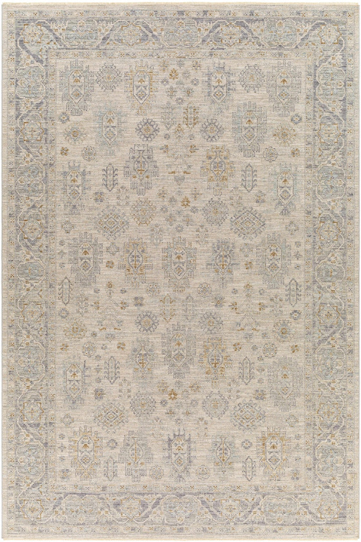 Fawn Traditional Style Beige And Gray Area Rug - The Rug Decor