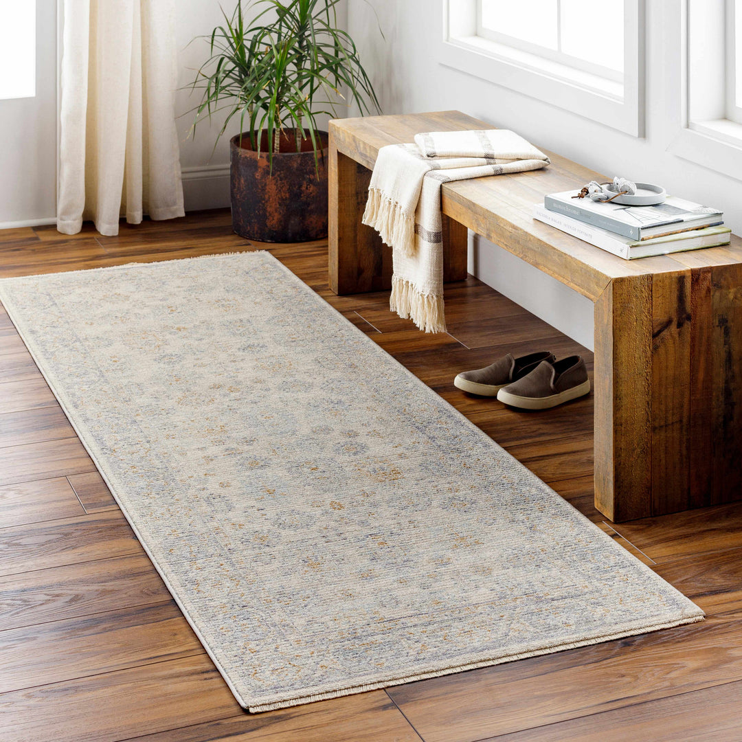 Fawn Traditional Style Beige And Gray Area Rug