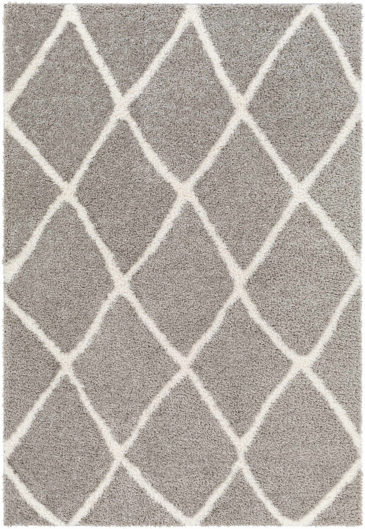 Faye Gray And White Contemporary Style Area Rug - The Rug Decor