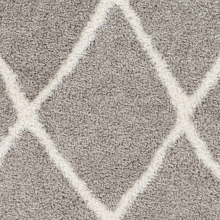 Faye Gray And White Contemporary Style Area Rug - The Rug Decor