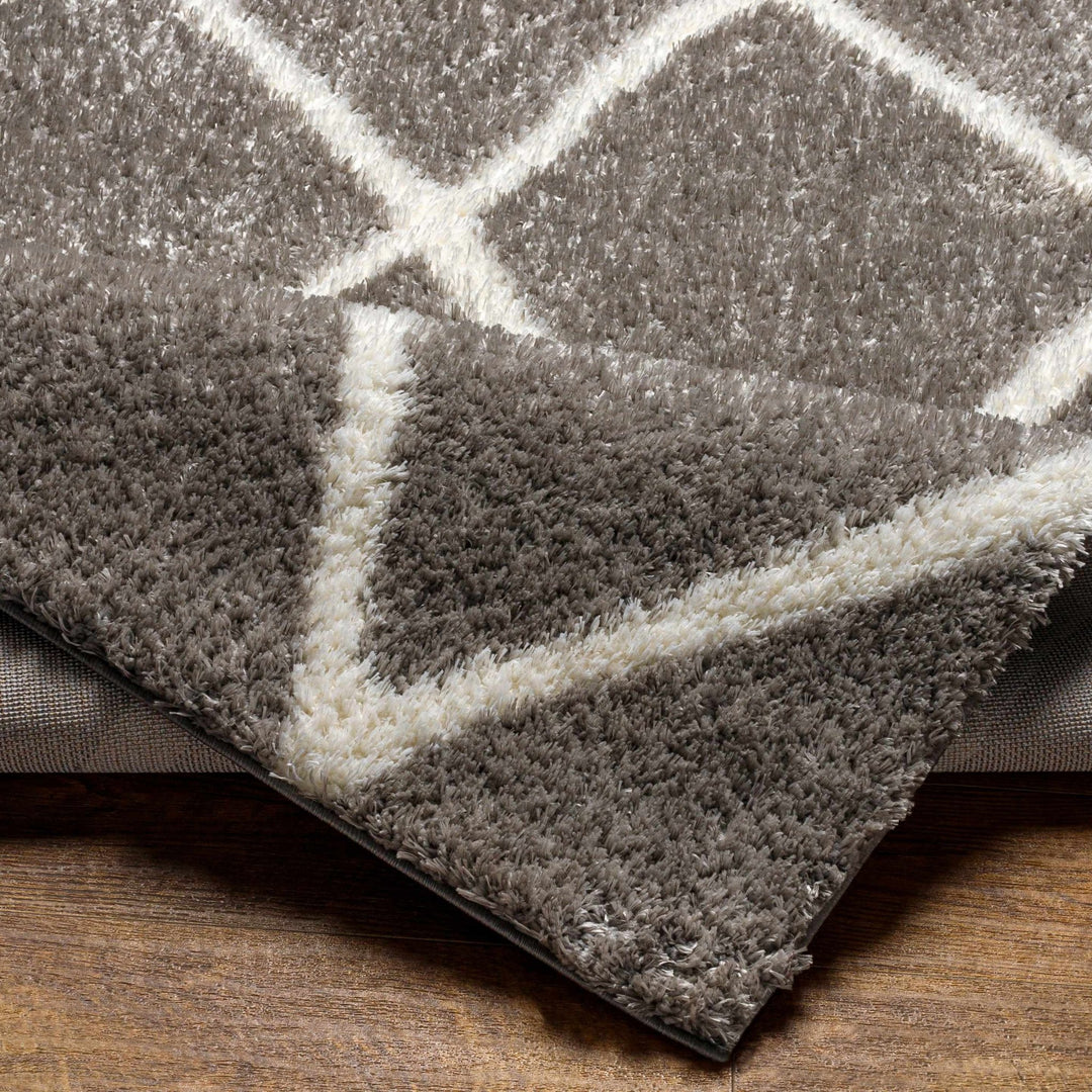 Faye Gray And White Contemporary Style Area Rug - The Rug Decor