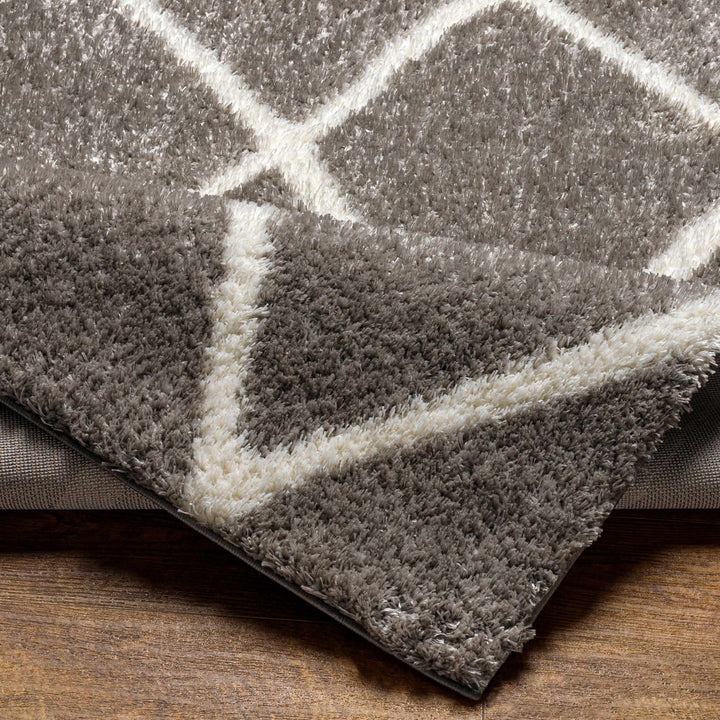 Faye Gray And White Contemporary Style Area Rug - The Rug Decor