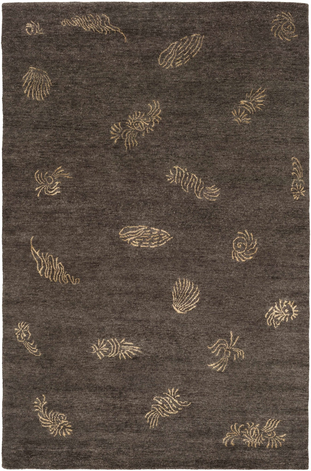 Fayette Contemporary Style Taupe Hand Knotted Wool Area Rug - The Rug Decor