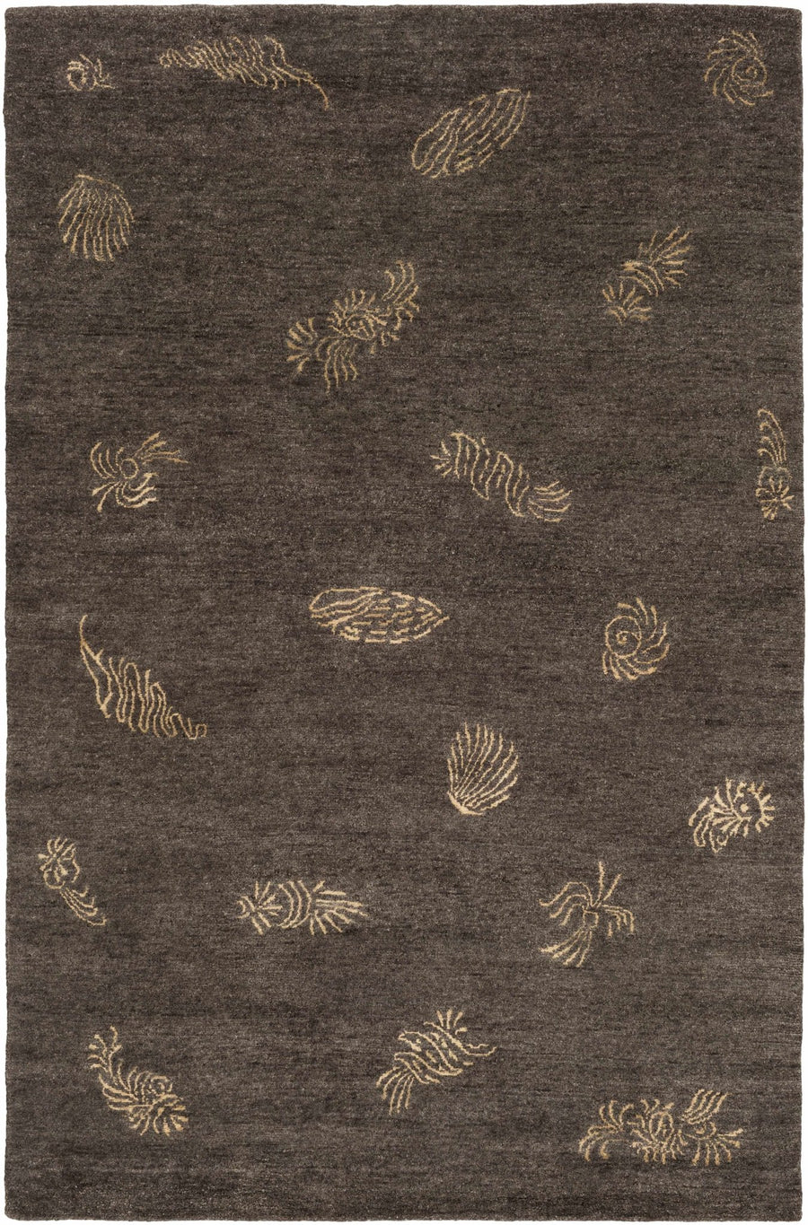 Fayette Contemporary Style Taupe Hand Knotted Wool Area Rug - The Rug Decor