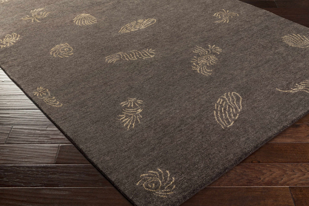 Fayette Contemporary Style Taupe Hand Knotted Wool Area Rug - The Rug Decor