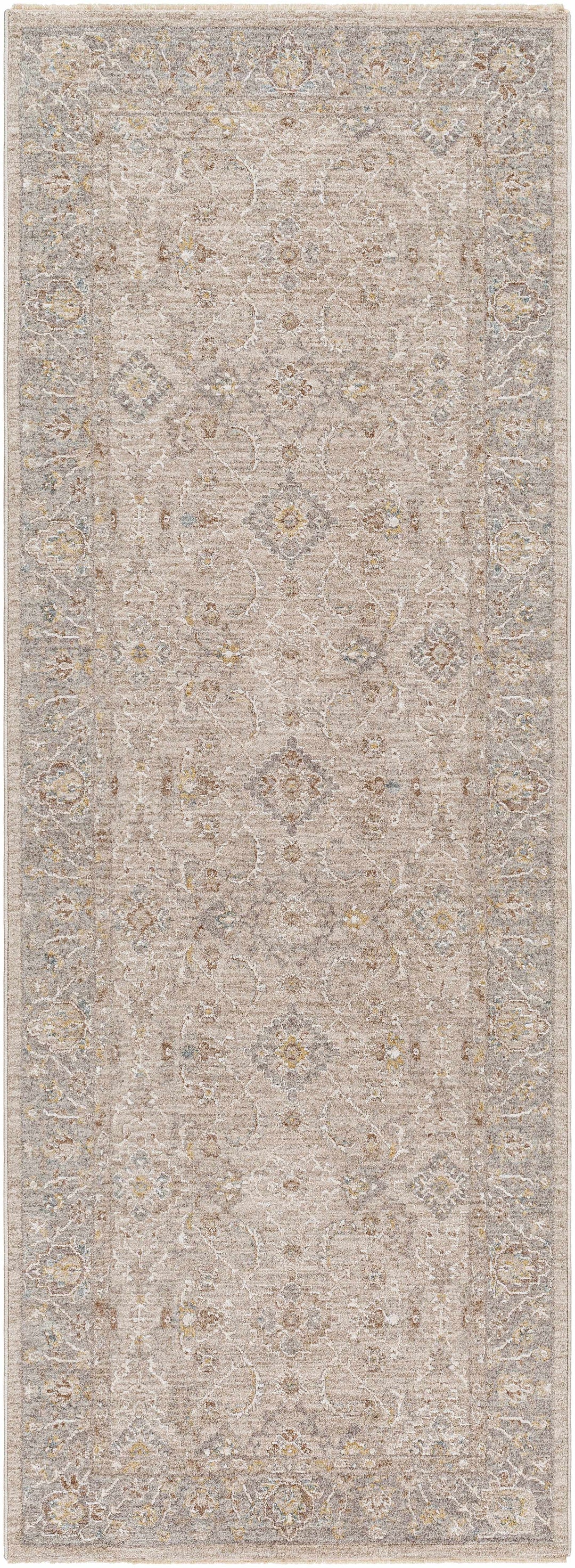Feray Traditional Style Beige And Gray Area Rug