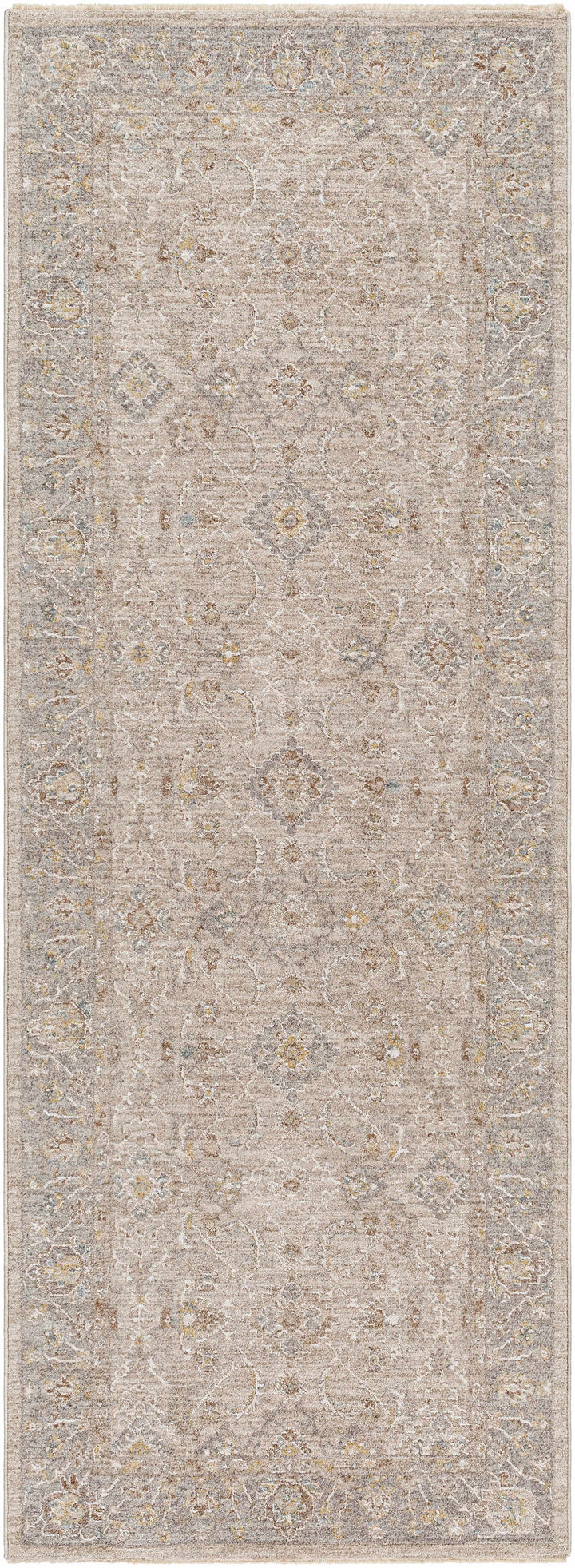 Feray Traditional Style Beige And Gray Area Rug