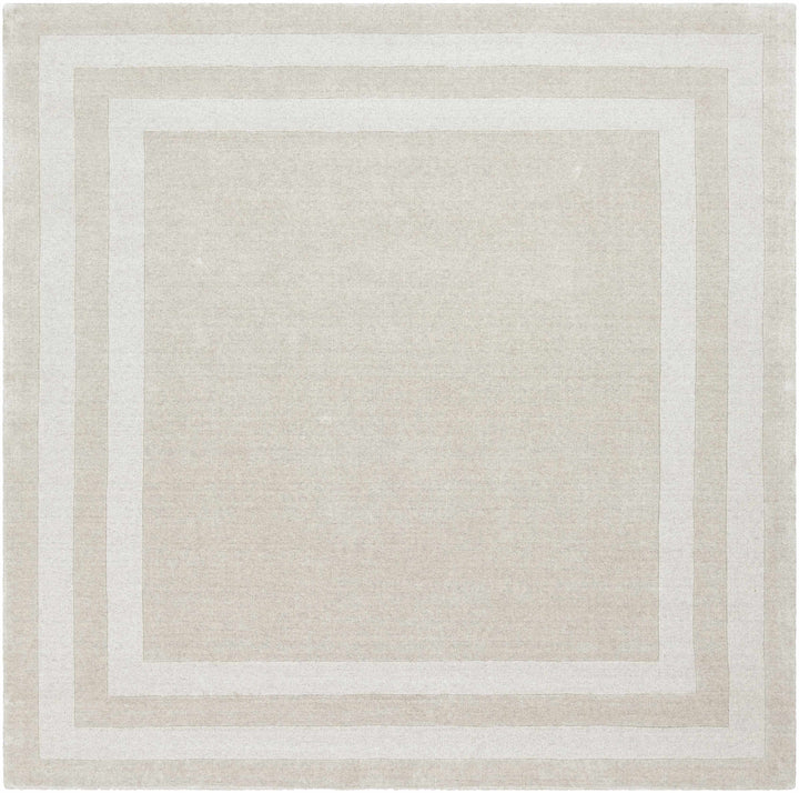 Ferrum Modern Solid Beige Area Rug