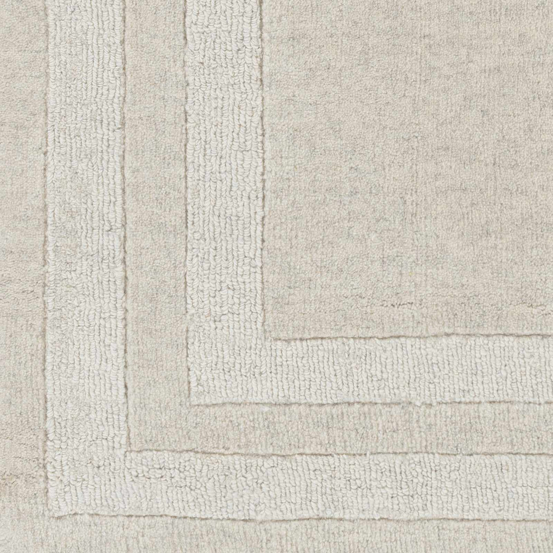Ferrum Modern Solid Beige Area Rug