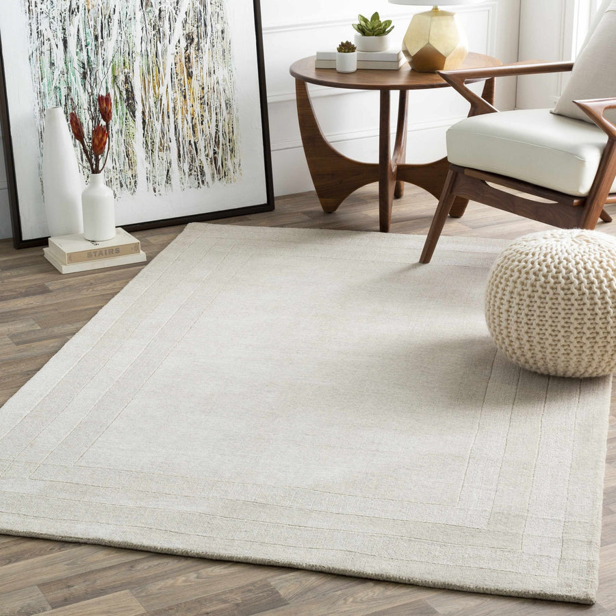 Ferrum Modern Solid Beige Area Rug - The Rug Decor