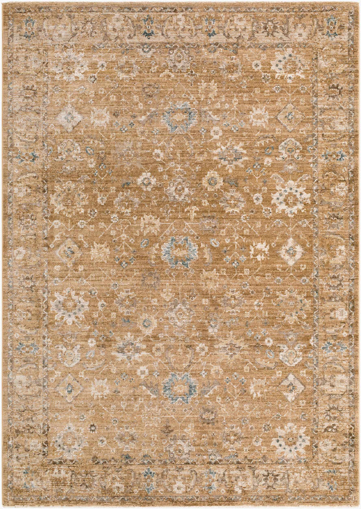 Humana Brown Traditional Style Area Rug