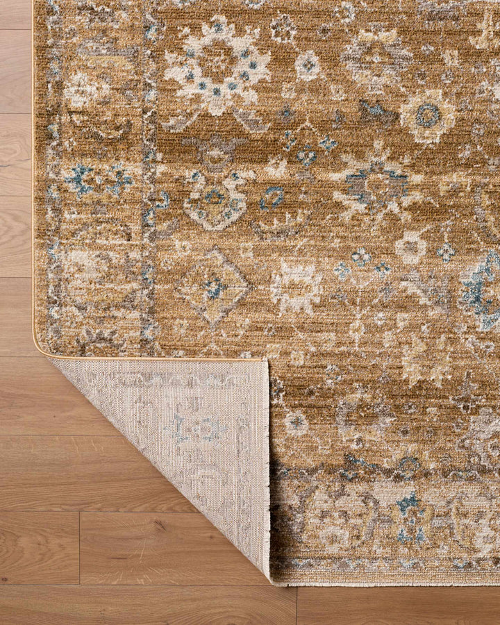 Humana Brown Traditional Style Area Rug