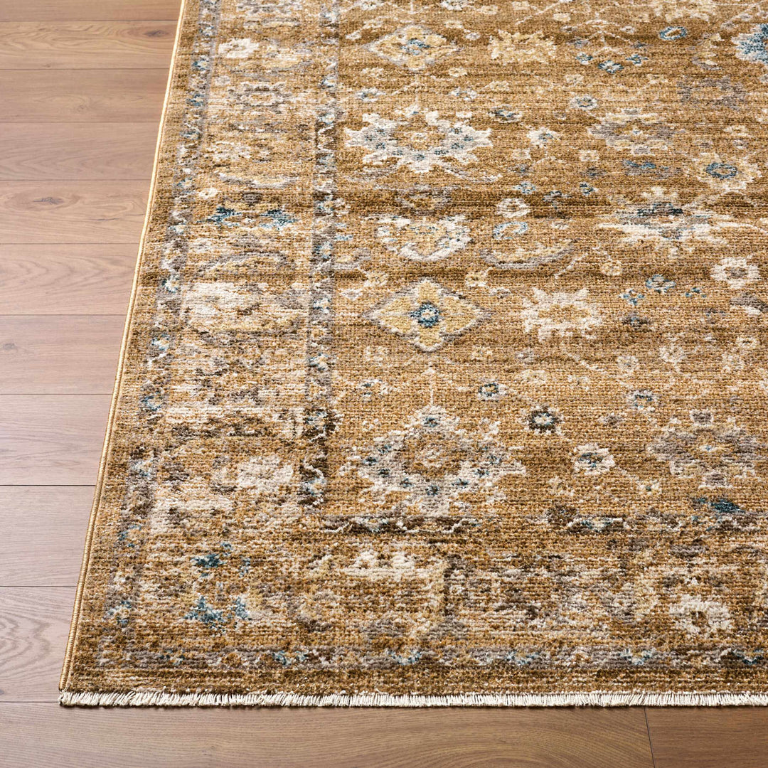 Humana Brown Traditional Style Area Rug