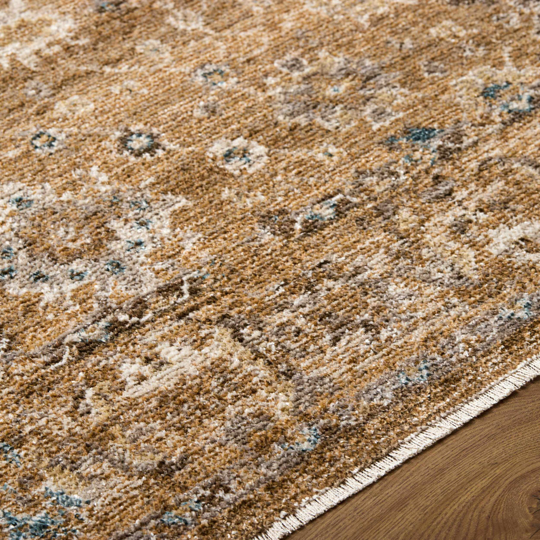 Humana Brown Traditional Style Area Rug