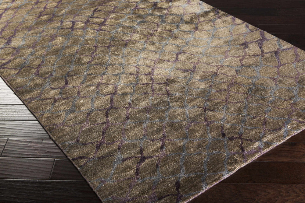 Filbert Contemporary Beige And Gray Viscose Rug - The Rug Decor